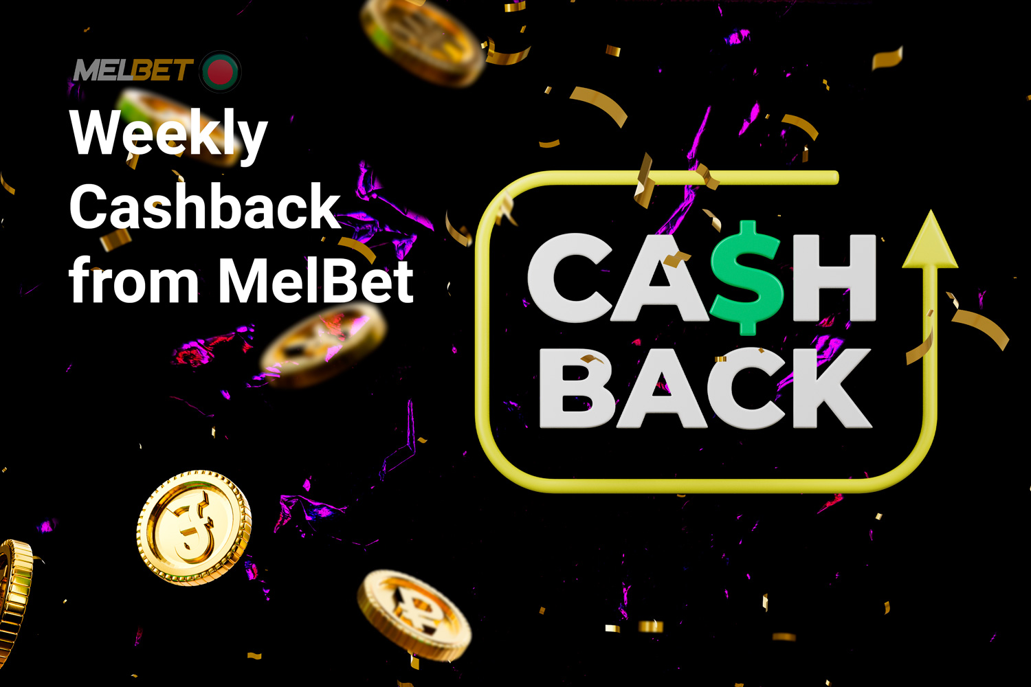 Vip cashback with eight levels. Cashback from 5% to 11% depending on the VIP level.