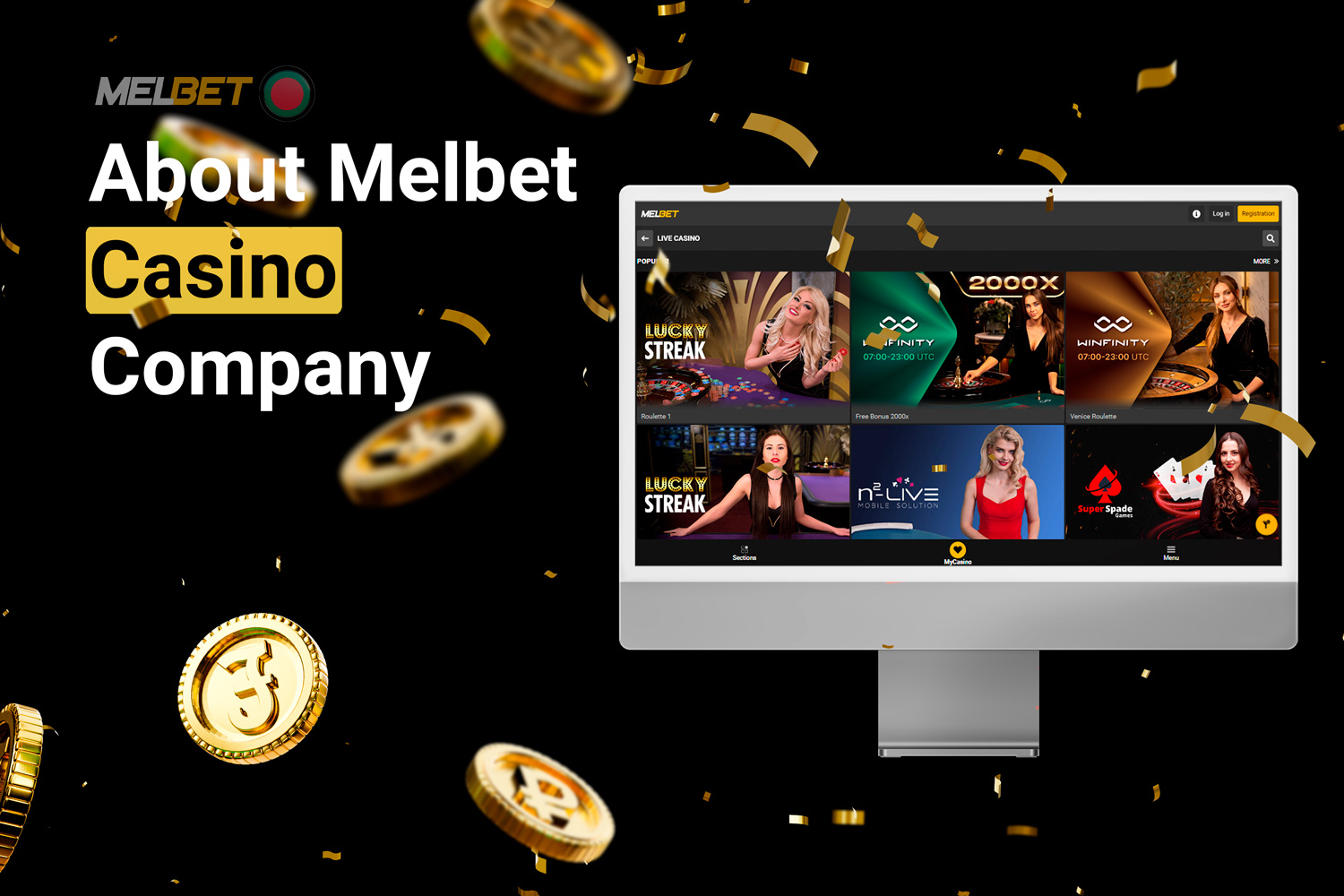 Melbet Casino provides an extensive selection of games, encompassing slot machines and live dealer games, sourced from more than 20 suppliers.